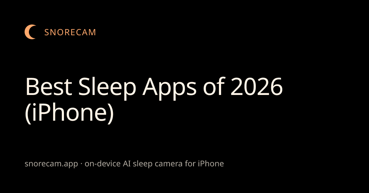 Best Sleep Apps of 2026 (iPhone)